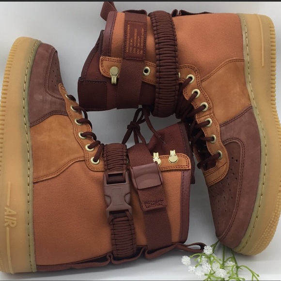 Nike SF AF1 PRM dark russet/pueblo brown - Picture 4 of 8